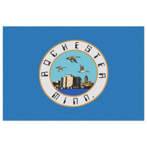 Flag of Rochester Minnesota Tissue Paper