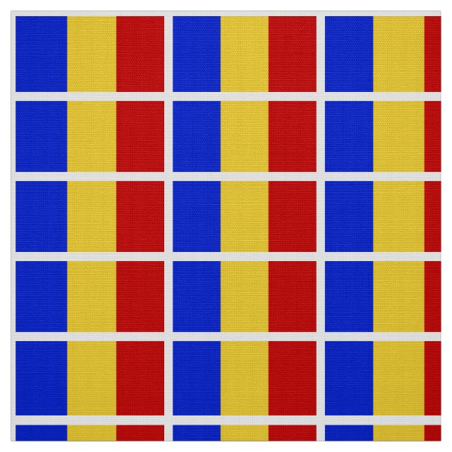 Flag of Romania Fabric (Swatch)