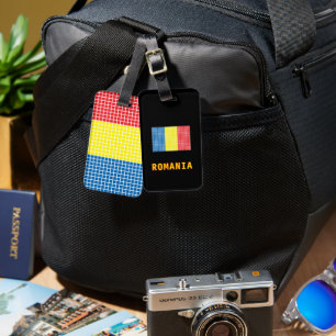 Flag of Romania Luggage Tag