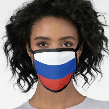 Flag Of Russia Face Mask by maxiharmony at Zazzle