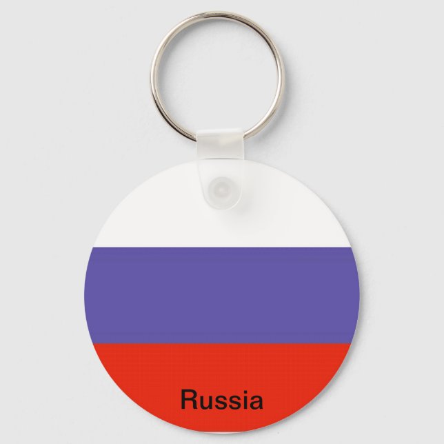 Flag of Russia Keychain (Front)