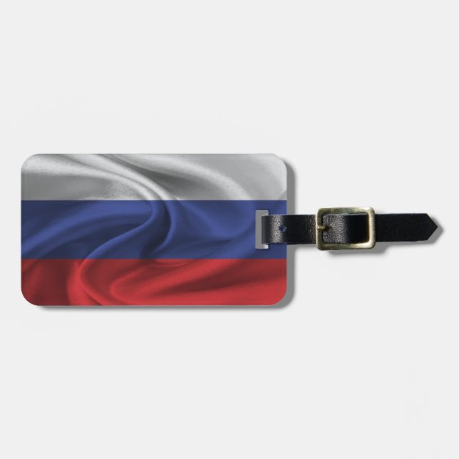 Flag Of Russia Luggage Tag (Front Horizontal)