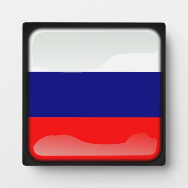 Flag of Russian Federation Plaque (Front)
