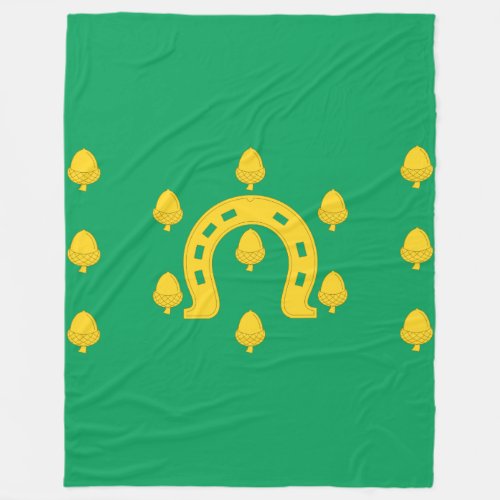 Flag of Rutland Fleece Blanket