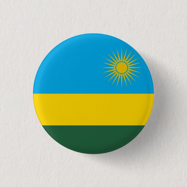 Flag of Rwanda Button (Front)