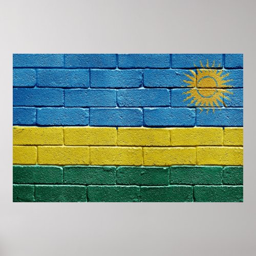 Flag of Rwanda Poster