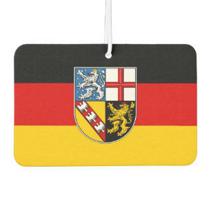 Flag of Saarland Baby Bib Air Freshener