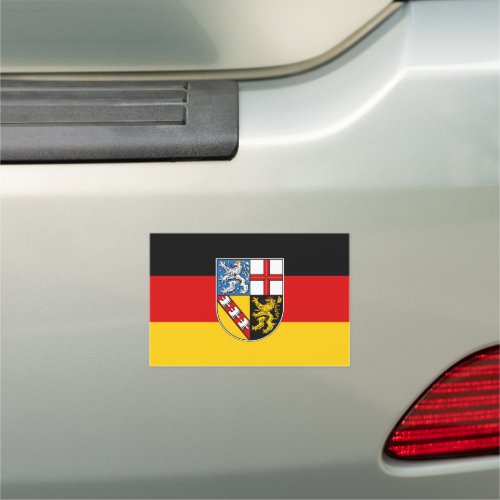 Flag of Saarland Car Magnet