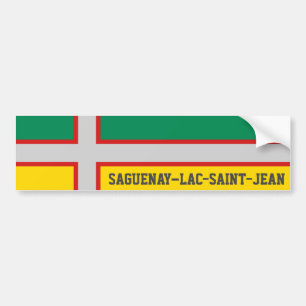 Flag of Saguenay–Lac-Saint-Jean (QUÉBEC) Bumper Sticker
