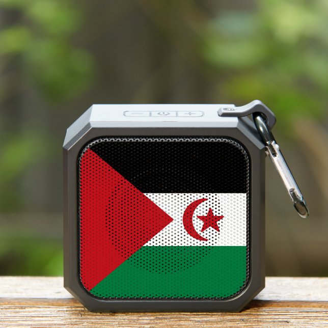 Flag of Saharan Arab Democratic Republic Bluetooth Speaker (Insitu(Outdoor))
