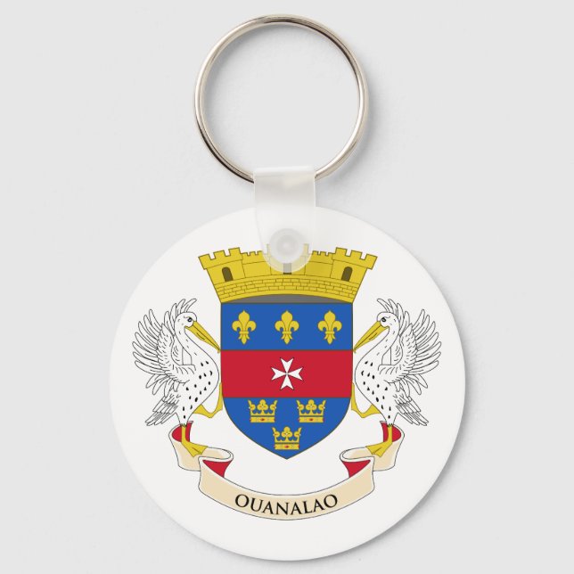 Flag of Saint Barthélemy Keychain (Front)