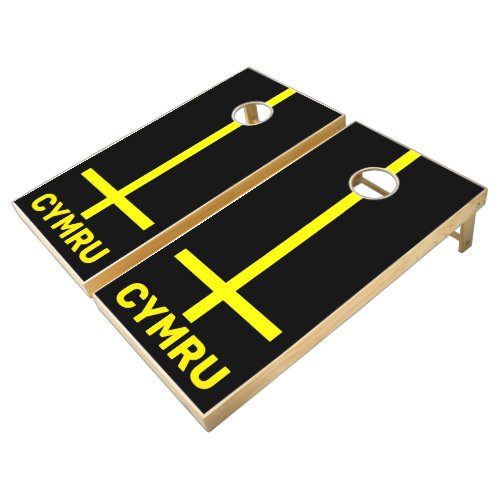 Flag of Saint David Wales Cornhole Set