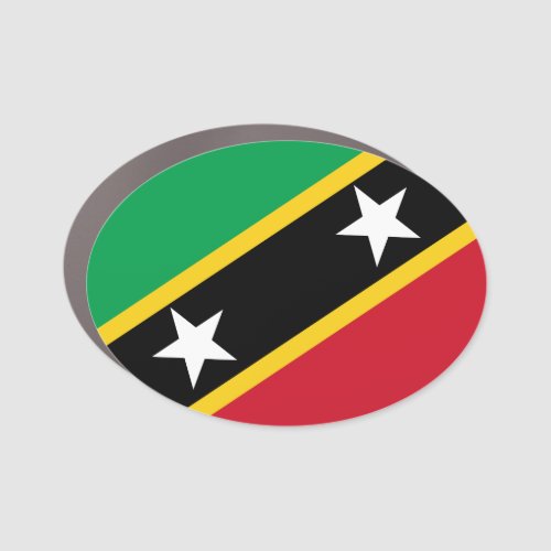 Flag of Saint Kitts and Nevis Car Magnet