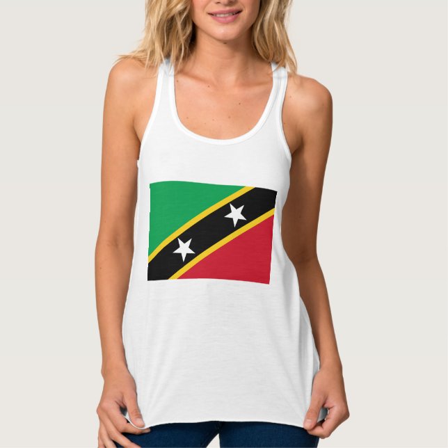 Flag of Saint Kitts and Nevis (Caribbean) Tank Top (Front)