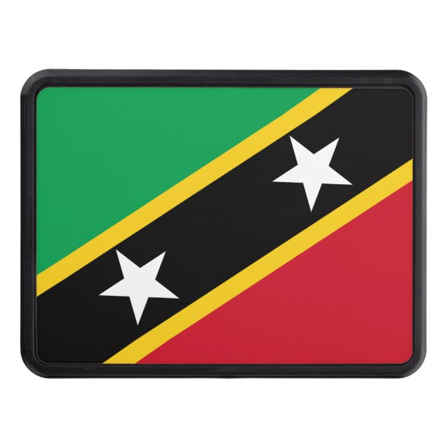 Flag of Saint Kitts and Nevis Hitch Cover (Front)