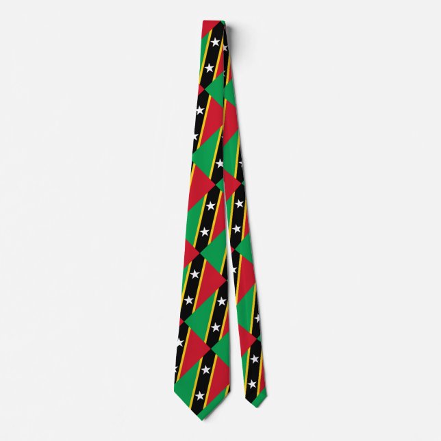 Flag of Saint Kitts and Nevis Neck Tie (Front)