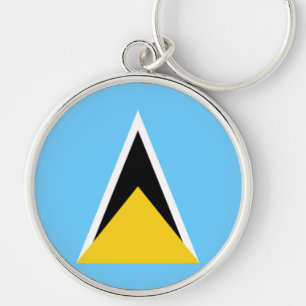 Flag of Saint Lucia Keychain