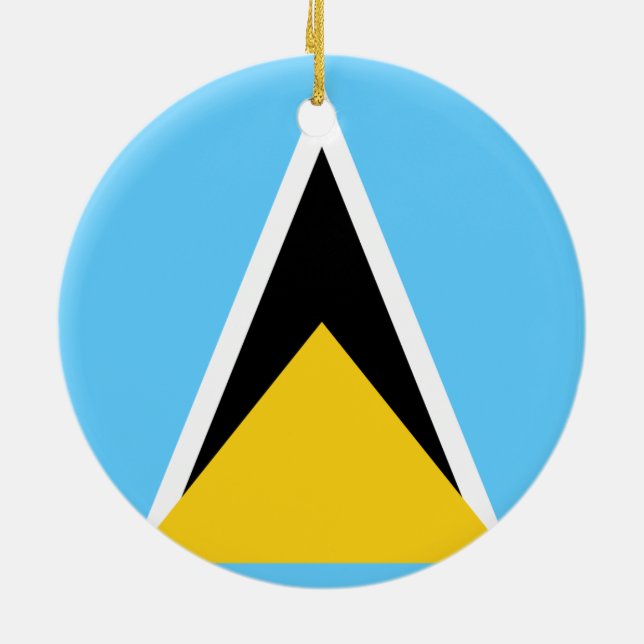 Flag of Saint Lucia Ornament (Back)