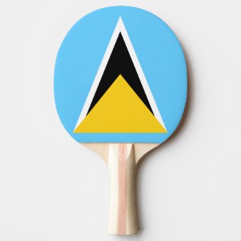 Flag Of Saint Lucia Ping Pong Paddle by kfleming1986 at Zazzle