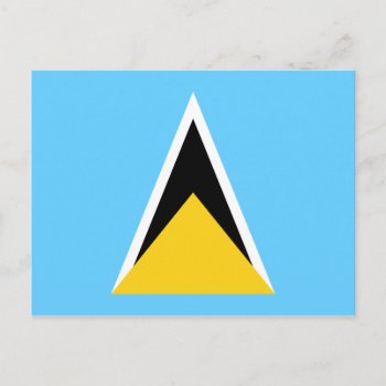 Flag Of Saint Lucia Postcard by kfleming1986 at Zazzle