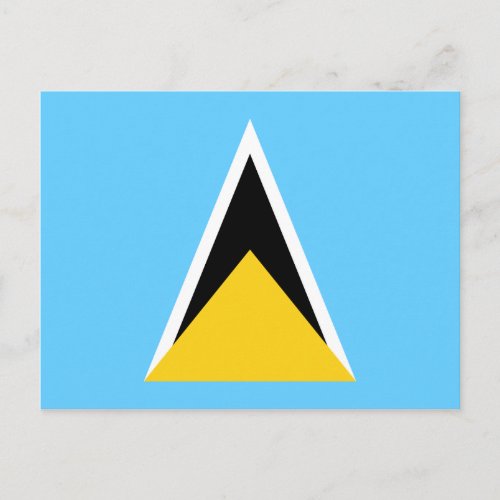Flag of Saint Lucia Postcard
