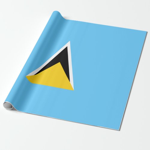 Flag of Saint Lucia St Lucia Caribbean Wrapping Paper