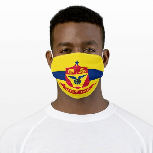 Flag of Saint Paul Minnesota Adult Cloth Face Mask