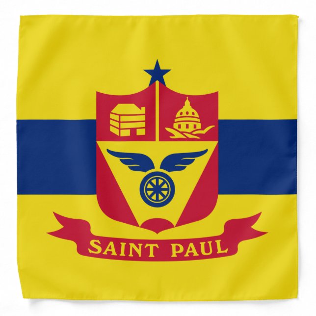 Flag of Saint Paul (Minnesota) Bandana (Front)