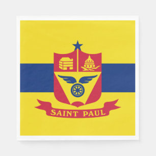 Flag of Saint Paul (Minnesota) Napkins