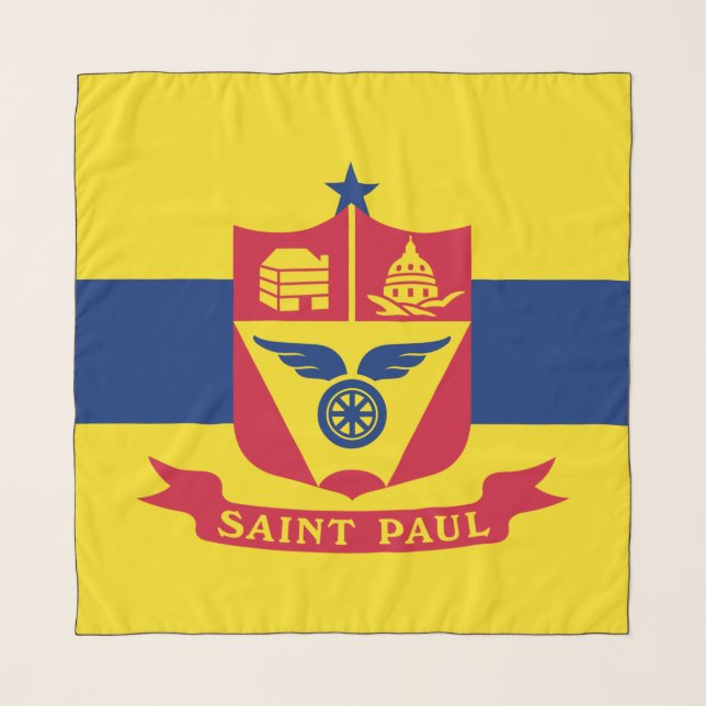 Flag of Saint Paul (Minnesota) Scarf (Front)
