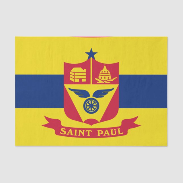 Flag of Saint Paul (Minnesota) Tissue Paper (Front)