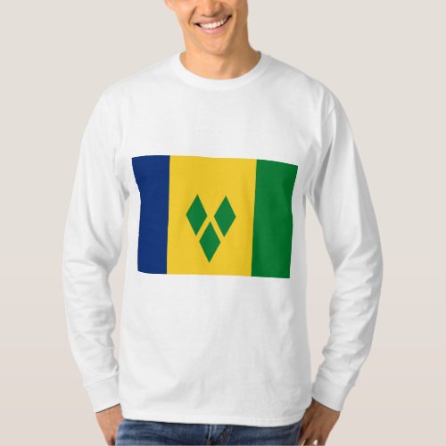 Flag of Saint Vincent and the Grenadines T_Shirt