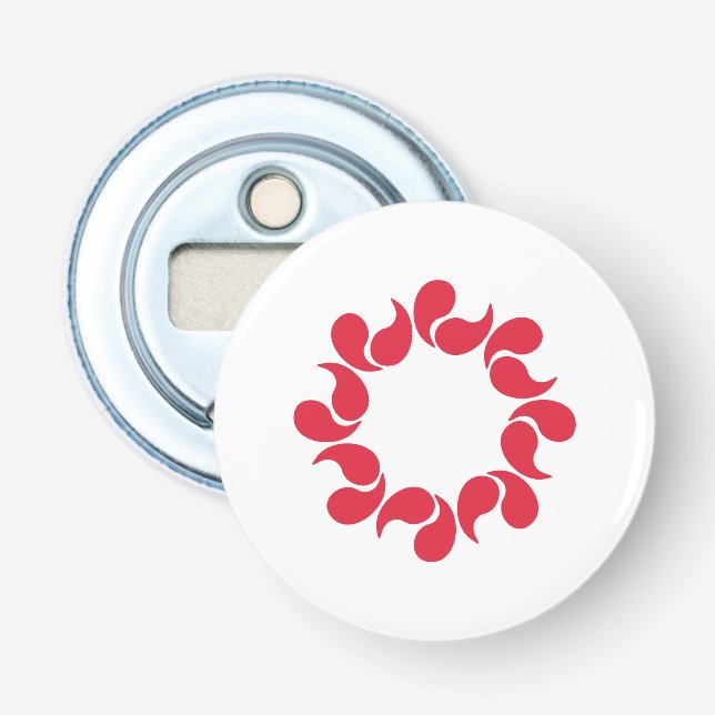 Flag of Saitama Prefecture, Japan Bottle Opener (Front)