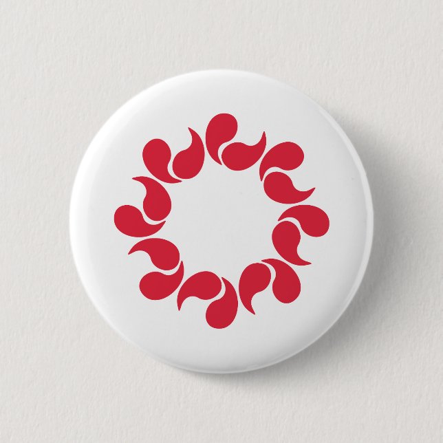 Flag of Saitama Prefecture, Japan Button (Front)