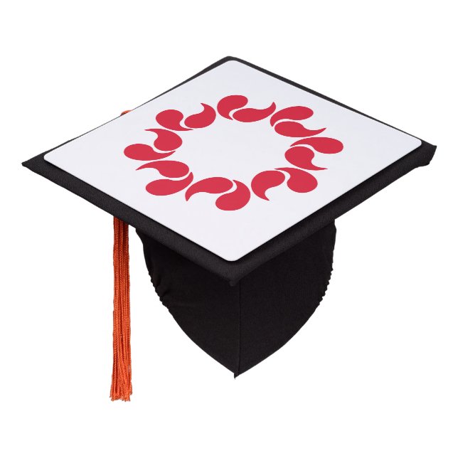 Flag of Saitama Prefecture, Japan Graduation Cap Topper (Angled)