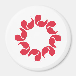 Flag of Saitama Prefecture, Japan Magnet