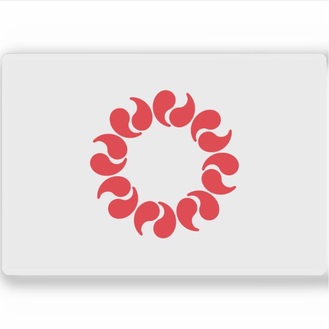 Flag of Saitama Prefecture, Japan Sticker (Front)