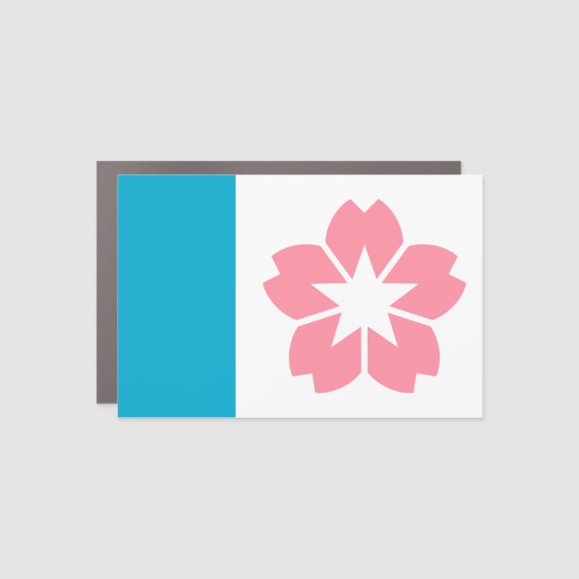 Flag of Salem, Oregon Car Magnet (Front)