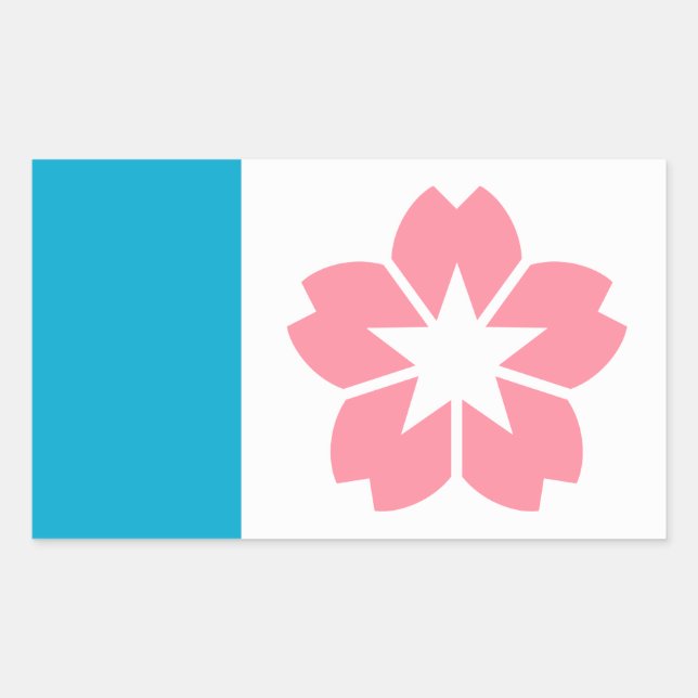 Flag of Salem, Oregon Rectangular Sticker (Front)