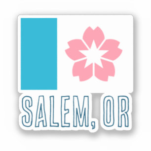 Flag of Salem, Oregon Sticker