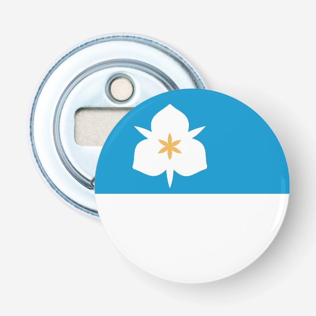 Flag of Salt Lake City, Utah Bottle Opener (Front)