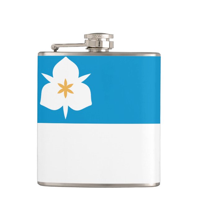 Flag of Salt Lake City, Utah Flask (Front)