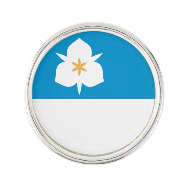 Flag of Salt Lake City, Utah Lapel Pin (Front)