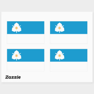 Flag of Salt Lake City, Utah Rectangular Sticker