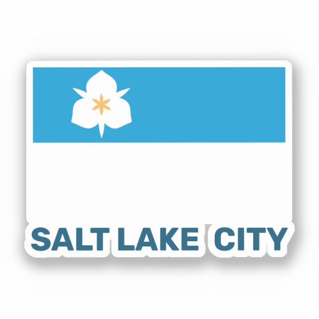 Flag of Salt Lake City, Utah Sticker (Front)