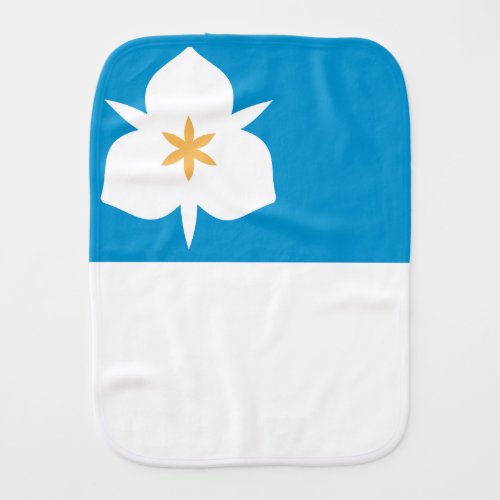 Flag of Salt Lake City UtahParty Hat Baby Burp Cloth
