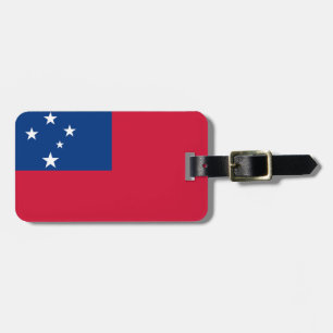 Flag of Samoa Personal Easy ID Luggage Tag