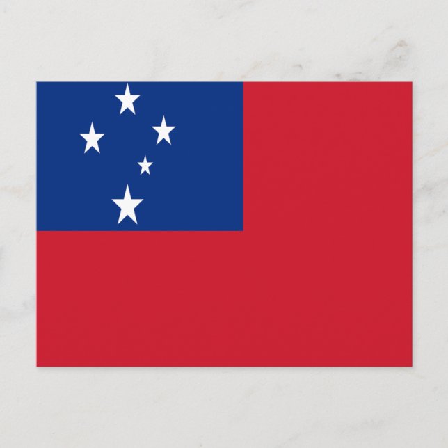 Flag of Samoa Postcard (Front)