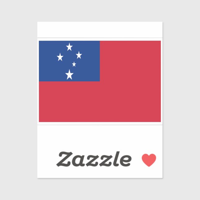 Flag of Samoa Sticker (Sheet)