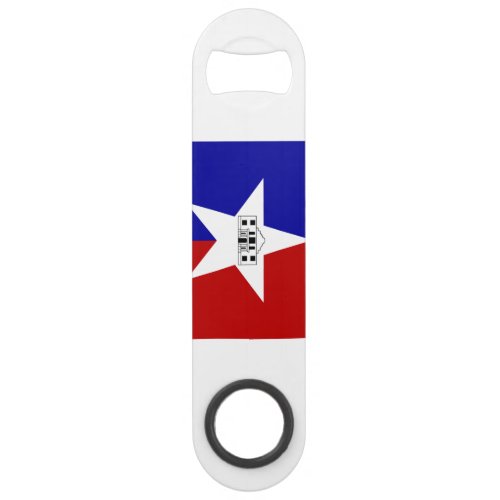 Flag of San Antonio Texas Keychain Bottle Opener